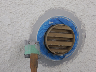 千葉県富津市　外壁塗装　屋根カバー工法　通気口のコーキング完成
